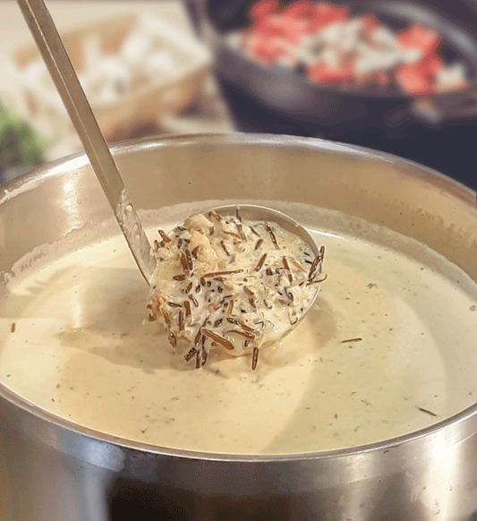 Cream of Wild Mushroom Soup with Wild Rice Recipe