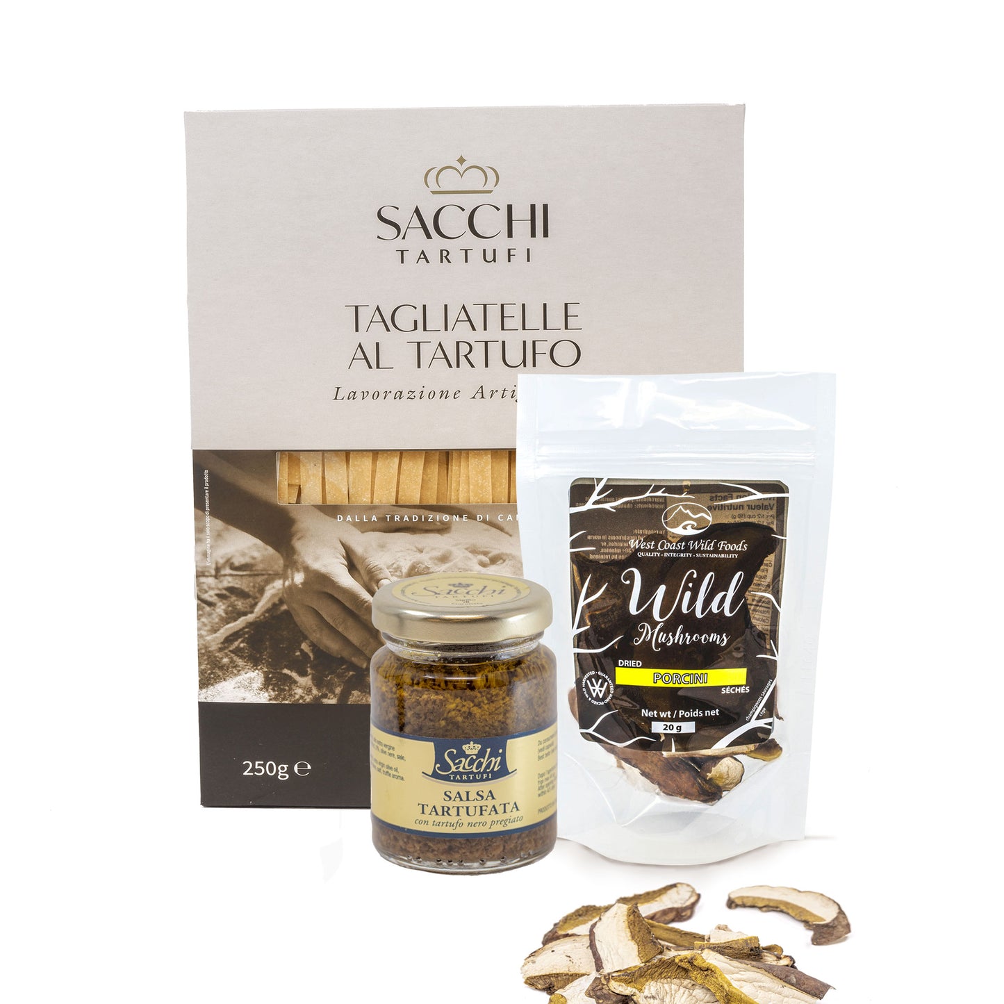 Italian Set - Truffle Tagliatelle with Italian truffle sauce and  Wild Dried Porcini Mushroom