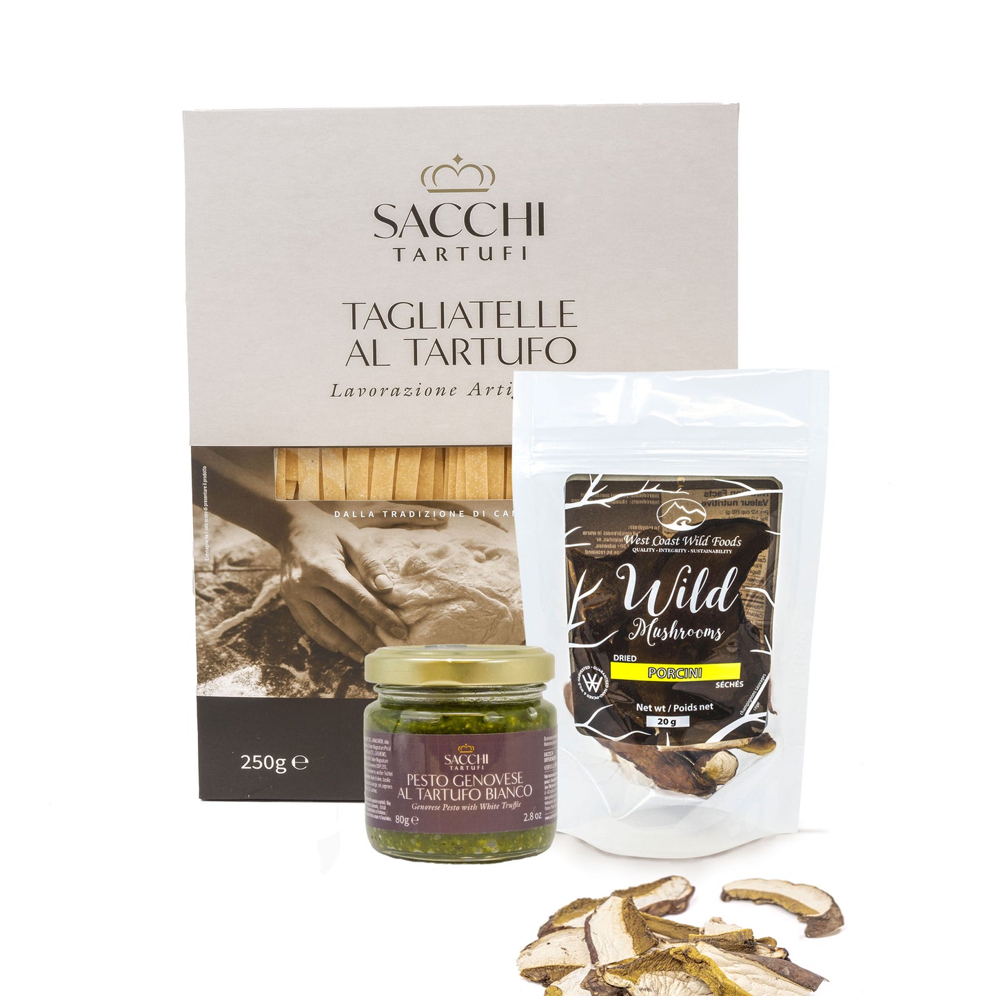 Italian Set - Truffle Tagliatelle with Italian truffle sauce and  Wild Dried Porcini Mushroom