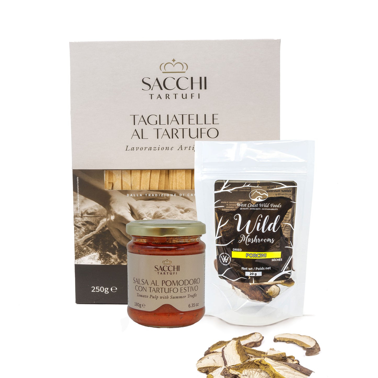 Italian Set - Truffle Tagliatelle with Italian truffle sauce and  Wild Dried Porcini Mushroom