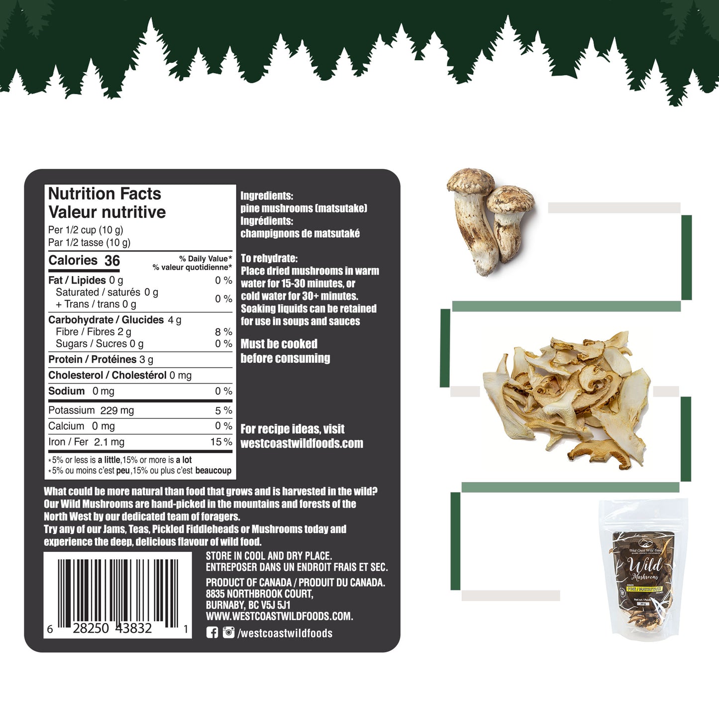 Dried Pine Mushroom