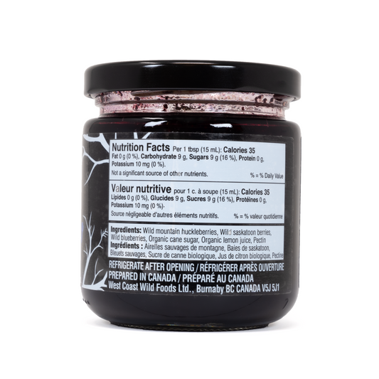 Wild Berry Jam (Huckleberry, Saskatoon, Wild Blueberry)