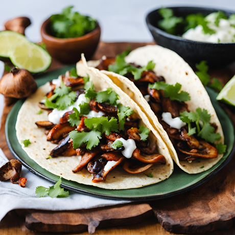 Wild Lobster Mushroom Tacos