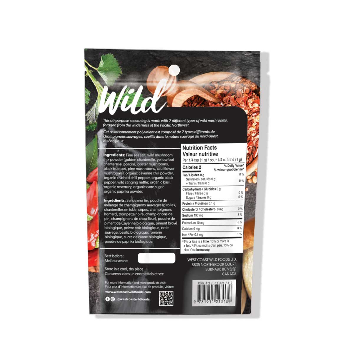 Hot Wild Mushroom Seasoning