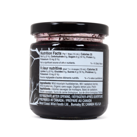 Wild Berry Jam (Huckleberry, Saskatoon, Wild Blueberry)